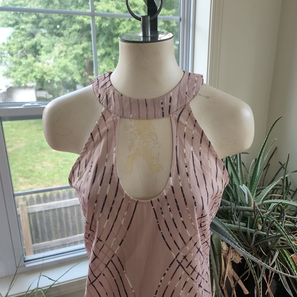 NWT Print Sleeveless Halter Sheath Above the Knee Causal Dress Size Medium - Picture 4 of 8